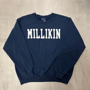 MV Sport Navy Crewneck Sweater with White Print